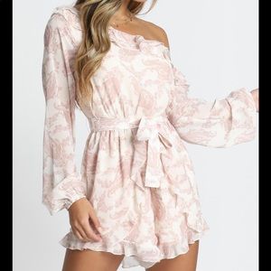 Off the Shoulder Floral Romper